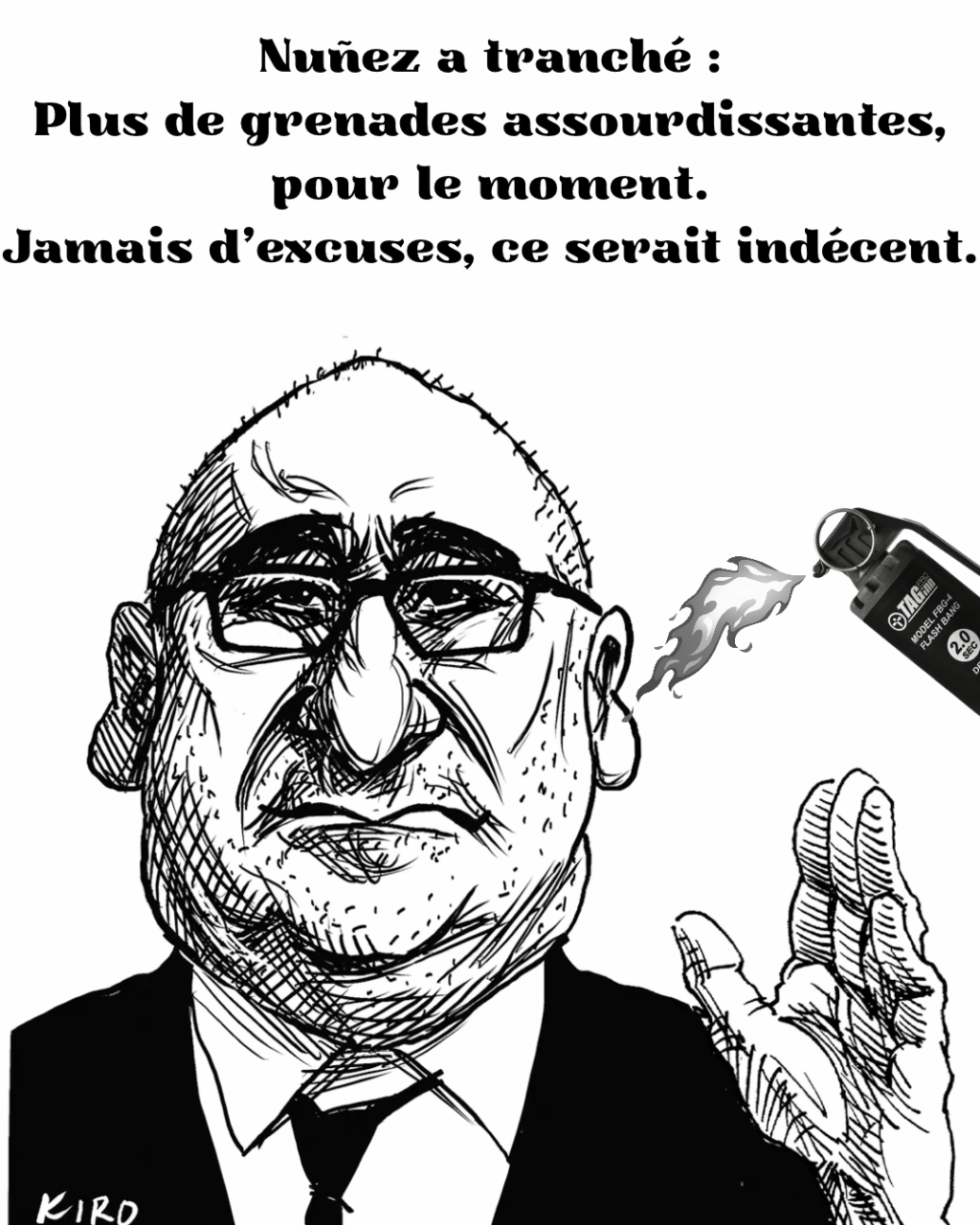 La suspension de l’usage des grenades assourdissantes actée et des excuses qui refusent&nbsp;d&rsquo;arriver